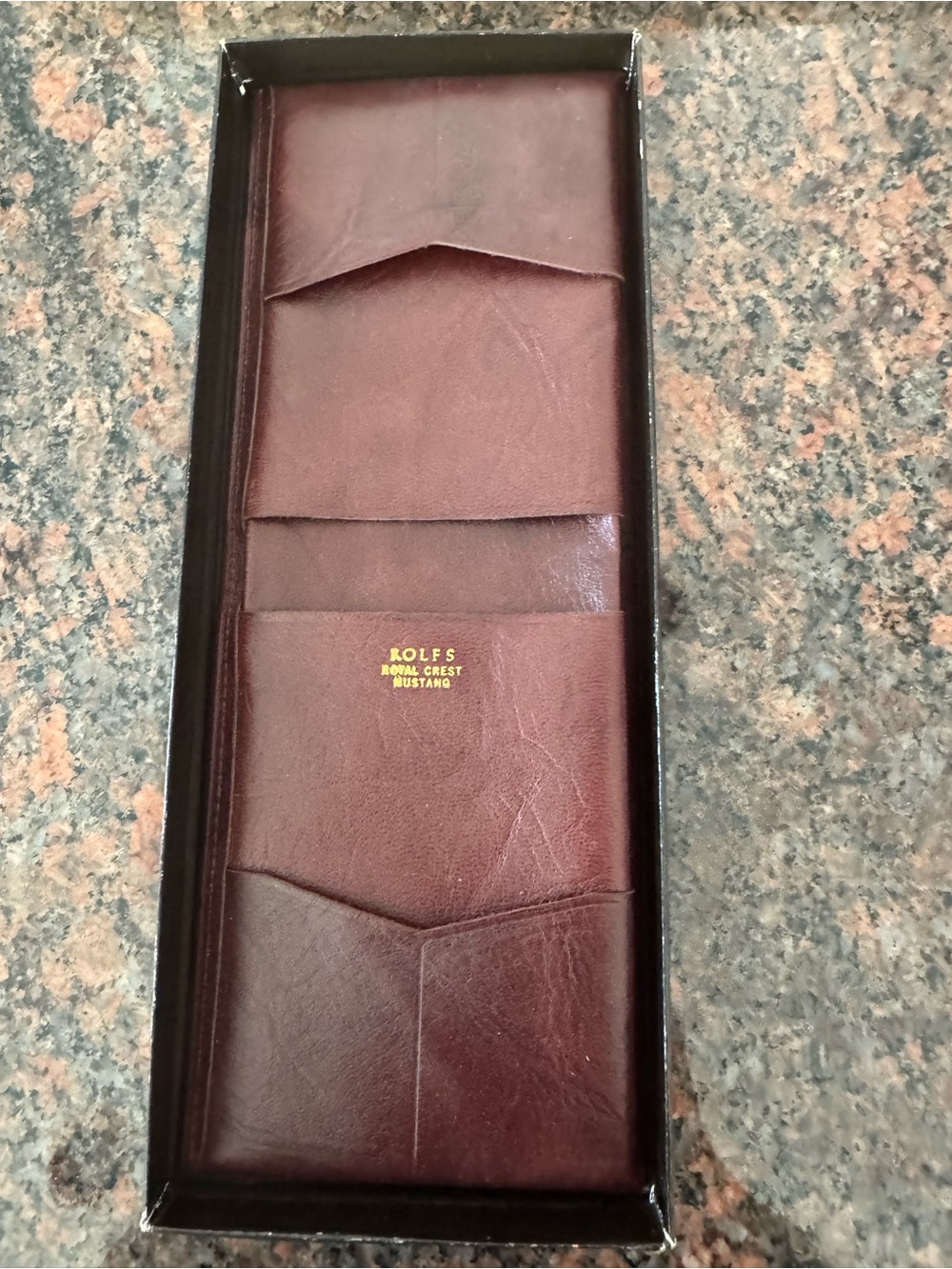 ROLFS Burgundy Leather wallet